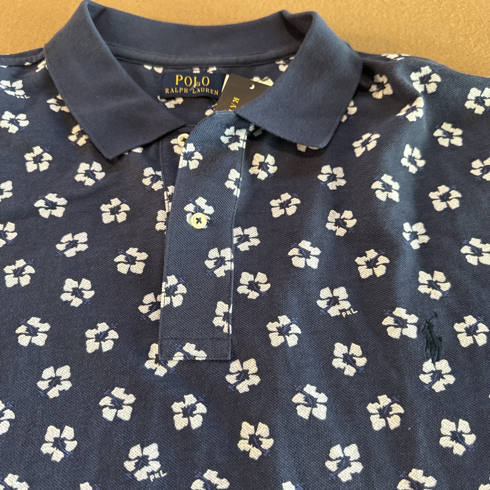 Polo Ralph Lauren Size 2xlt Mens Floral Blue Shirt Big And Tall Hibiscus Aop